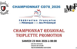 Championnat régional triplette promotion