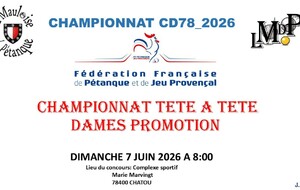 Championnat tête à tête dames promotion
