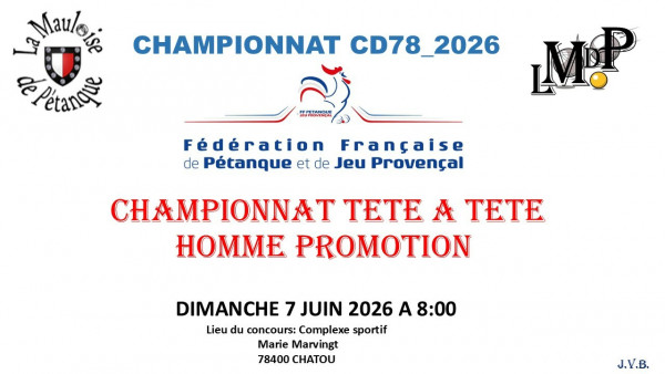 Championnat tête à tête homme promotion