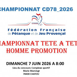 Championnat tête à tête homme promotion